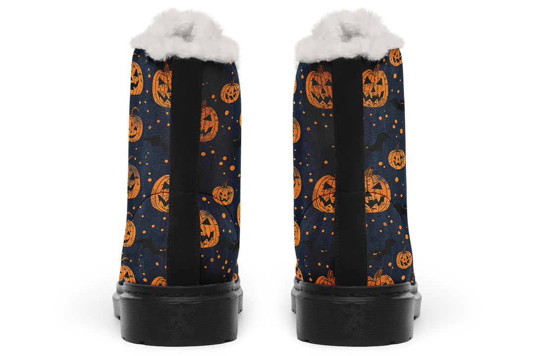 Pumpkin Party Winter Boots