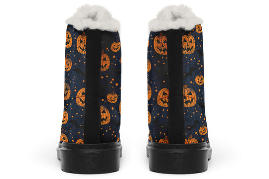 Pumpkin Party Winter Boots