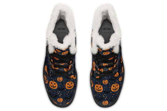 Pumpkin Party Winter Boots