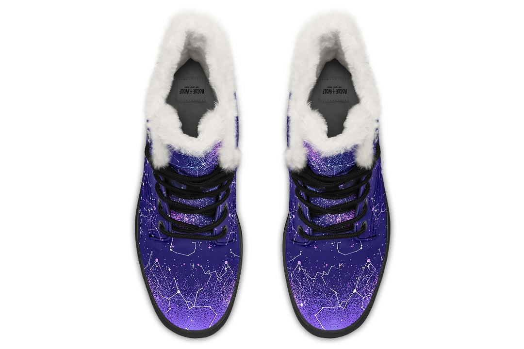 Purple Aurora Winter Boots