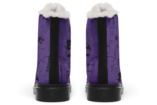 Purple Cat Study Winter Boots
