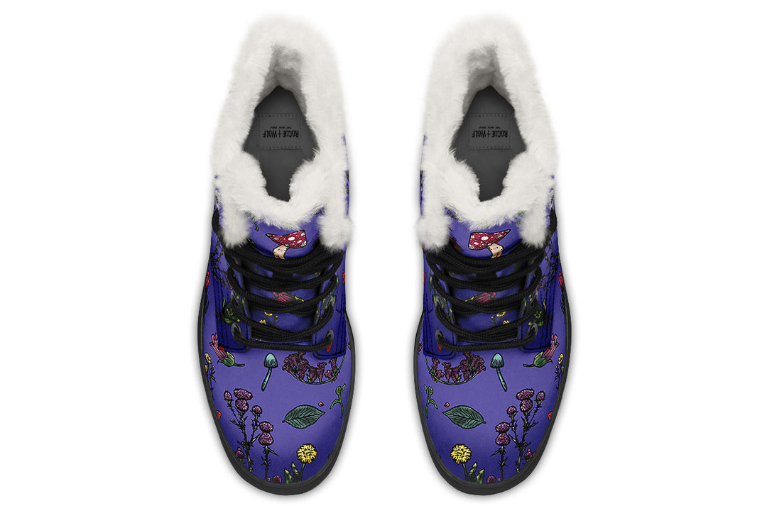 Purple Herbology Winter Boots