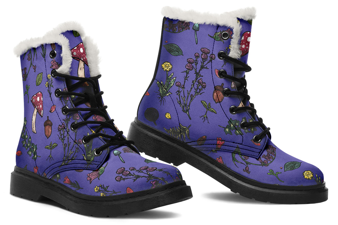 Purple Herbology Winter Boots