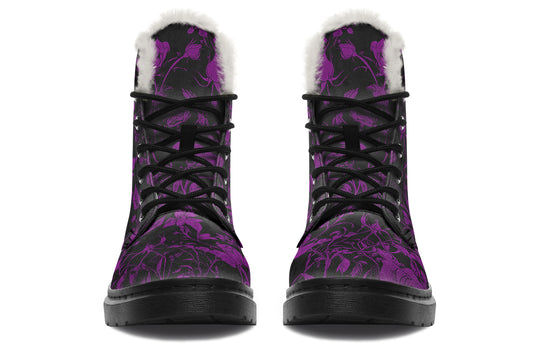 Purple Rose Romance Winter Boots