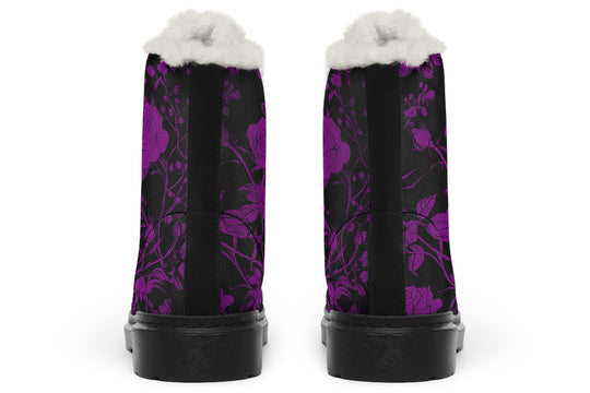 Purple Rose Romance Winter Boots