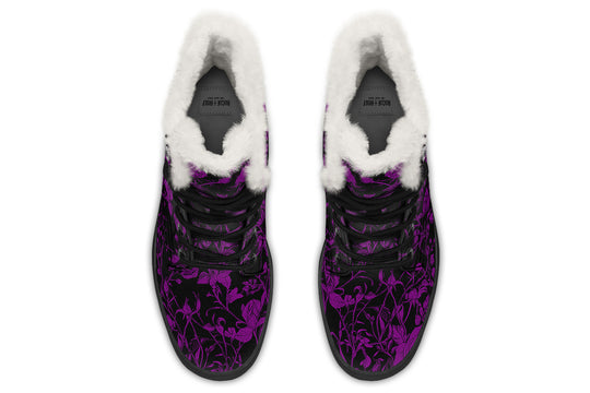 Purple Rose Romance Winter Boots