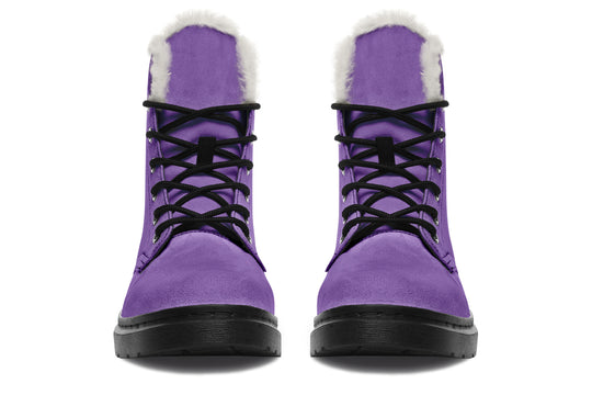 Retro Violet Winter Boots