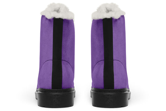 Retro Violet Winter Boots