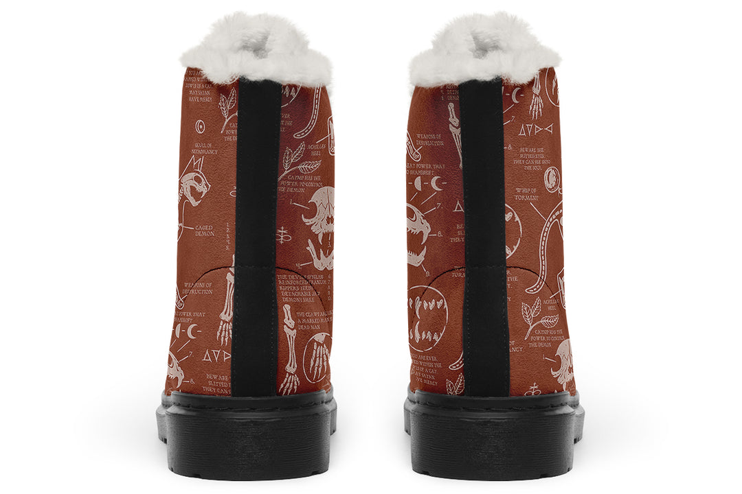 Rosewood Cat Study Winter Boots
