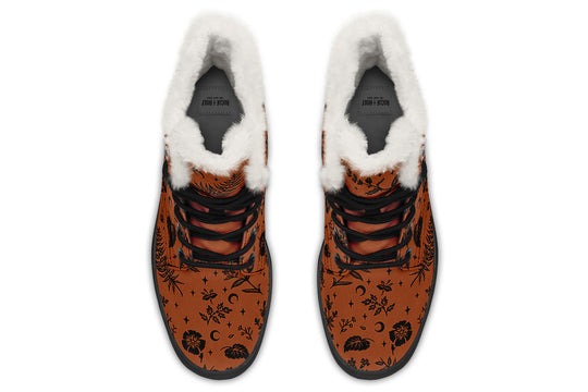 Rust Green Witch Winter Boots