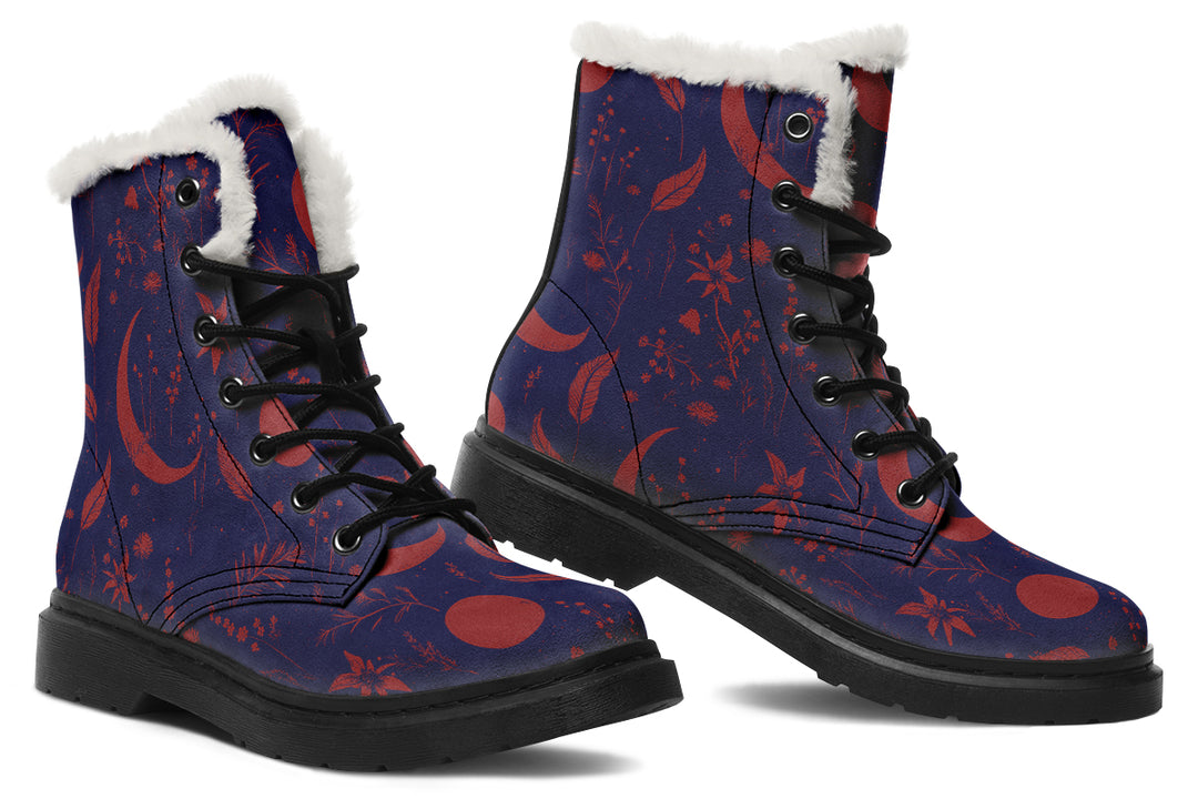 Scarlet Moonlit Botanica Winter Boots