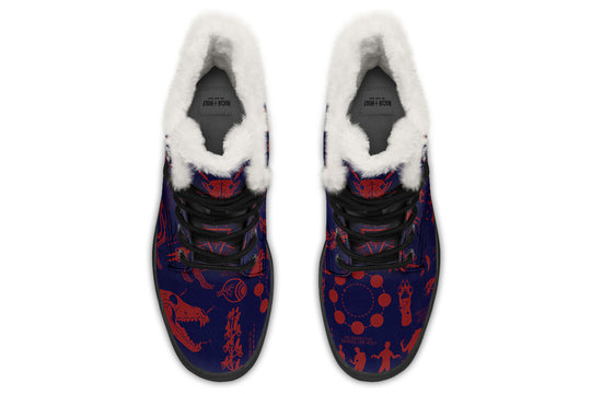 Scarlet Wolf Study Winter Boots