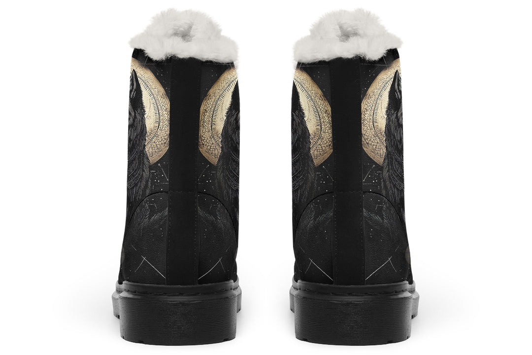 Starlit Wolf Winter Boots