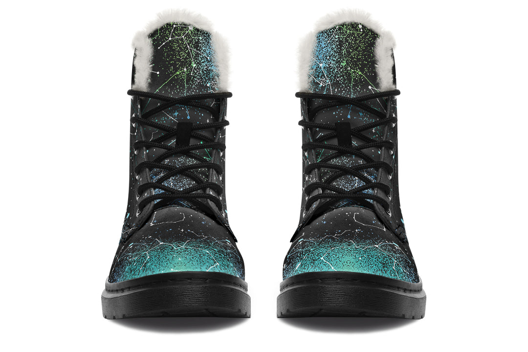 Teal Aurora Winter Boots