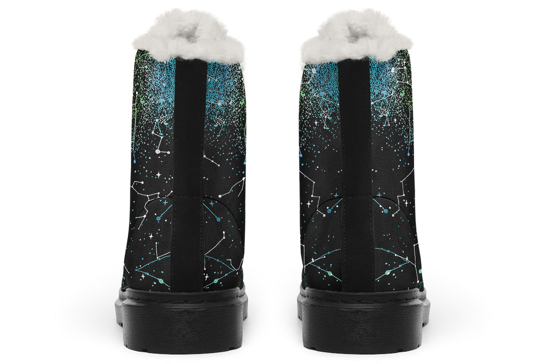 Teal Aurora Winter Boots