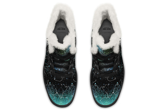 Teal Aurora Winter Boots