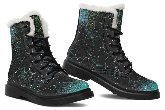 Teal Aurora Winter Boots