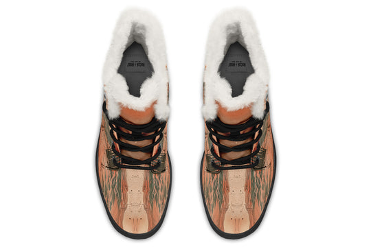 Terracotta Glow Winter Boots
