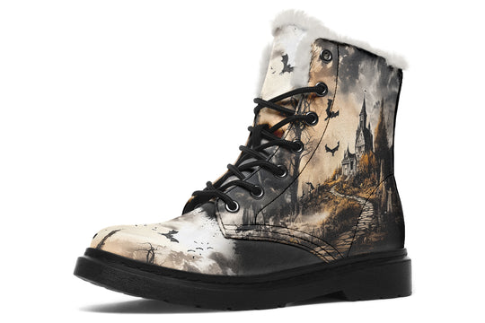 Vampire Mansion Winter Boots