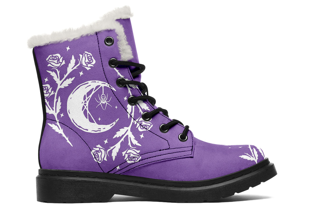 Violet Black Widow Winter Boots