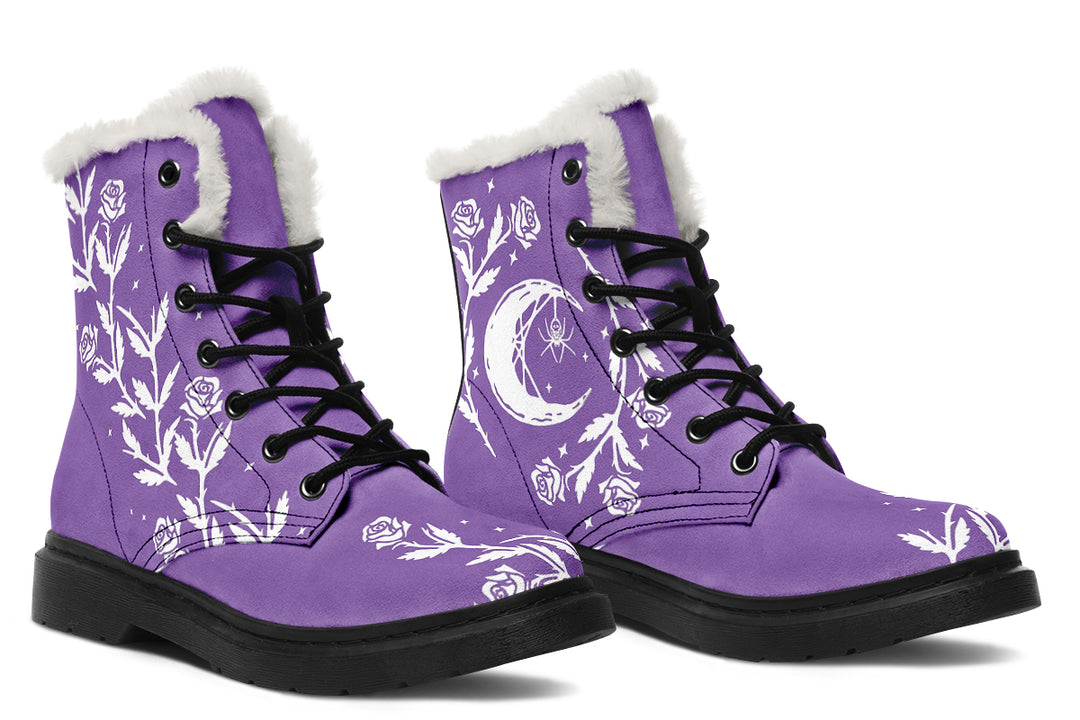 Violet Black Widow Winter Boots