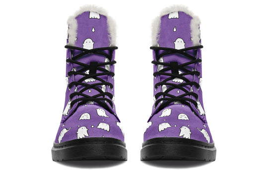 Violet Ghost Party Winter Boots