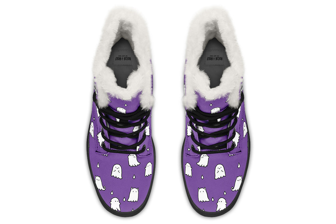 Violet Ghost Party Winter Boots