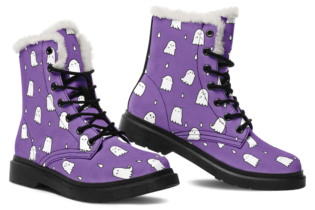 Violet Ghost Party Winter Boots