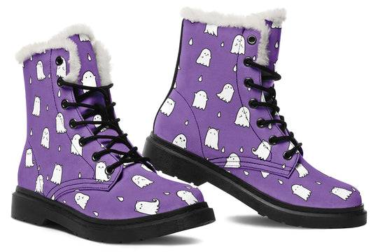 Violet Ghost Party Winter Boots
