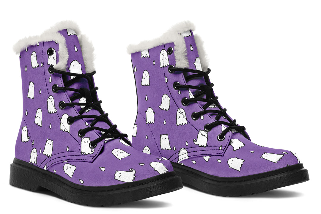 Violet Ghost Party Winter Boots