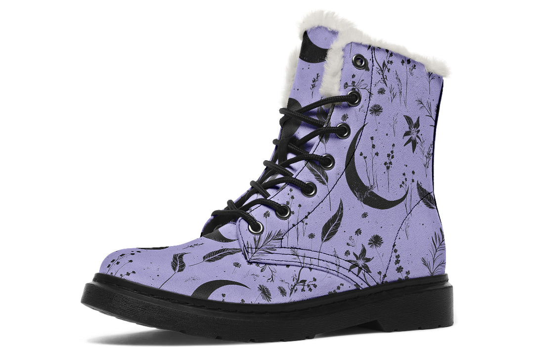 Violet Moonlit Botanica Winter Boots