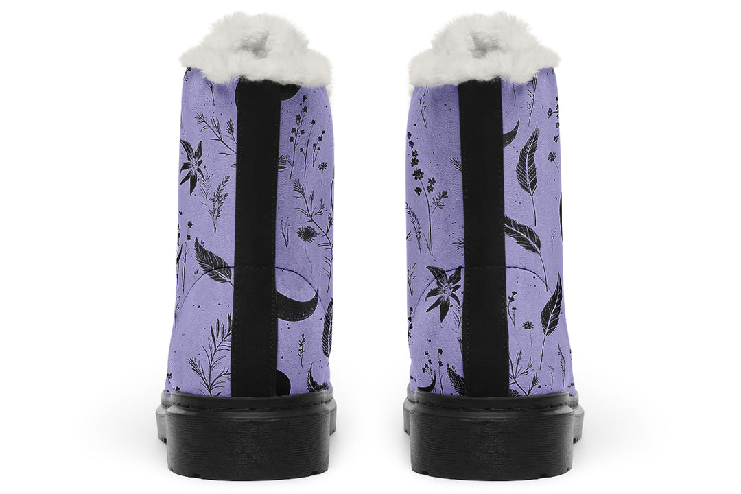 Violet Moonlit Botanica Winter Boots
