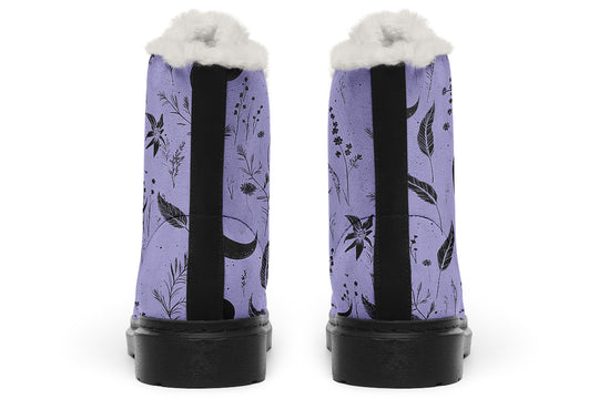 Violet Moonlit Botanica Winter Boots