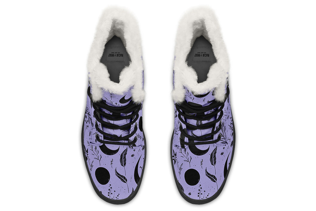 Violet Moonlit Botanica Winter Boots