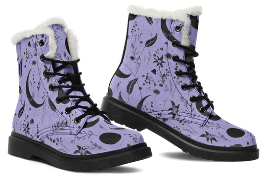 Violet Moonlit Botanica Winter Boots