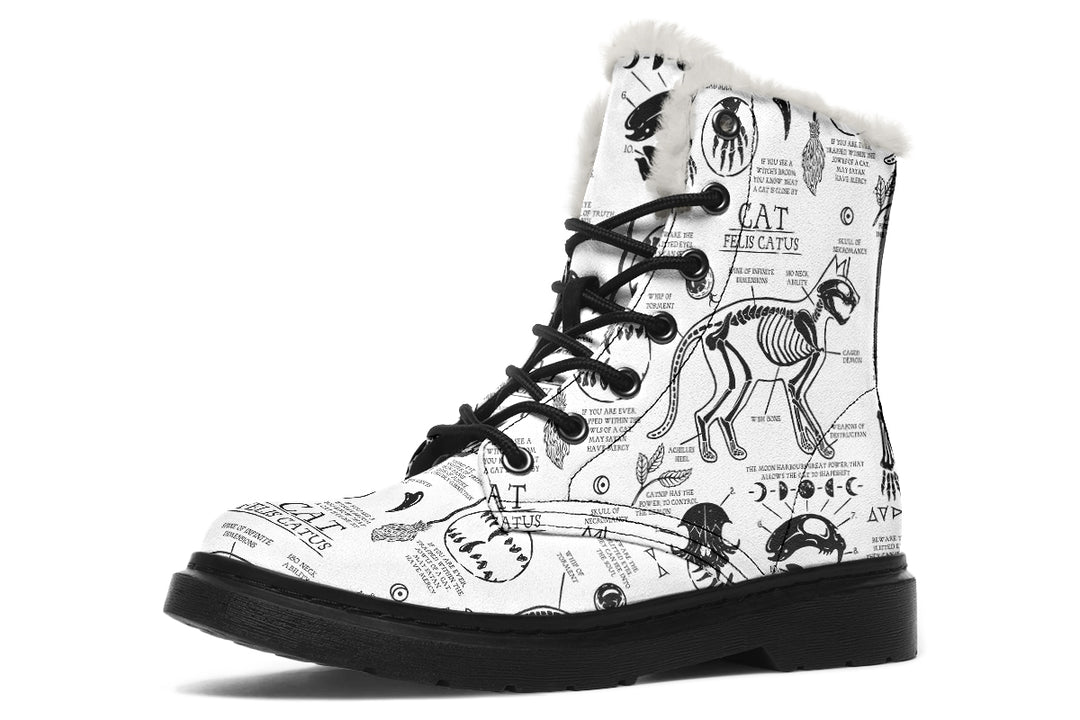 White Cat Study Winter Boots