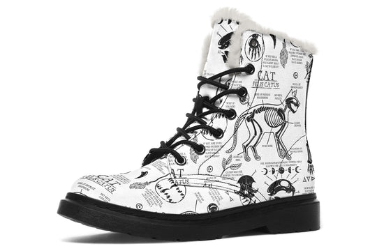 White Cat Study Winter Boots