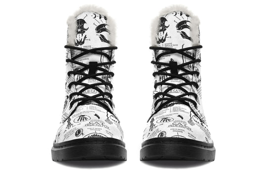 White Cat Study Winter Boots