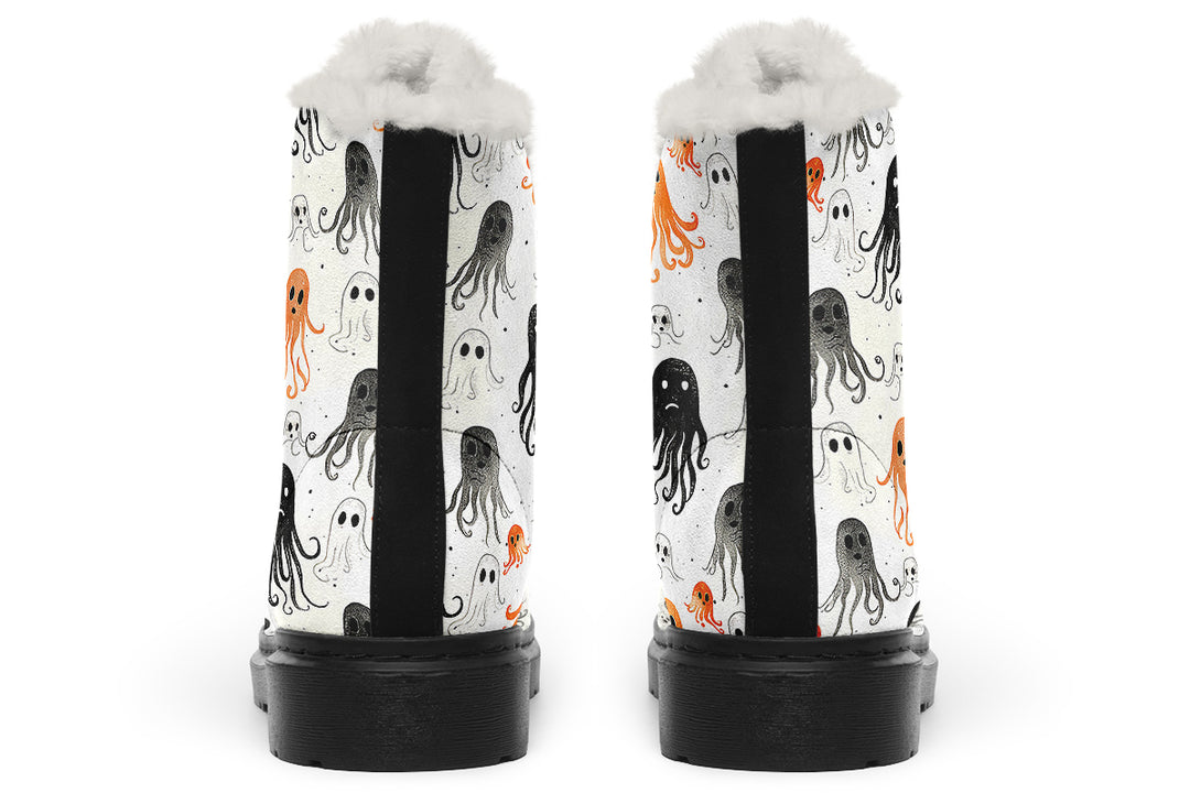 White Deep Haunting Winter Boots