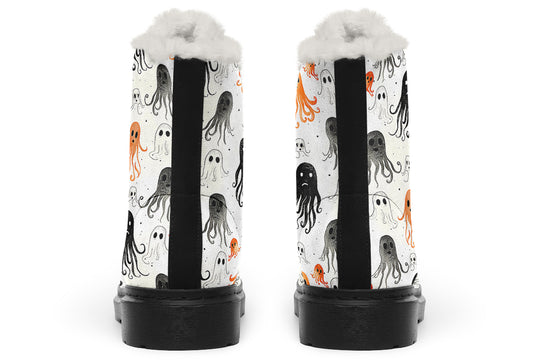White Deep Haunting Winter Boots