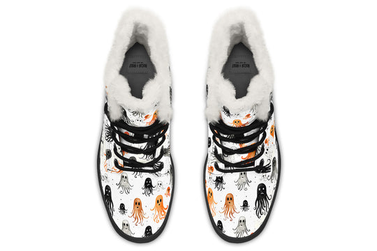 White Deep Haunting Winter Boots