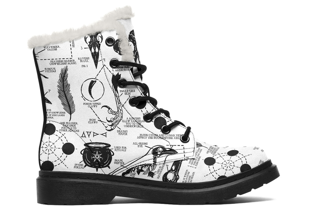 White Raven Study Winter Boots