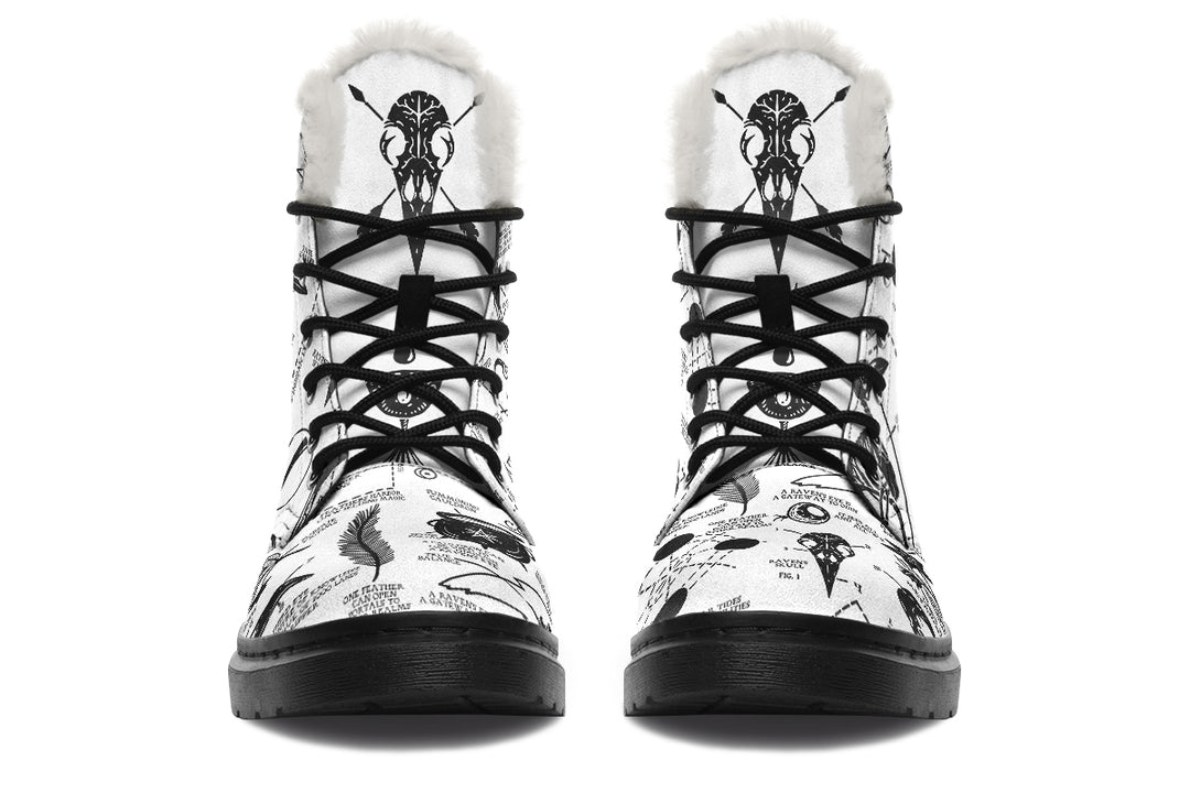 White Raven Study Winter Boots