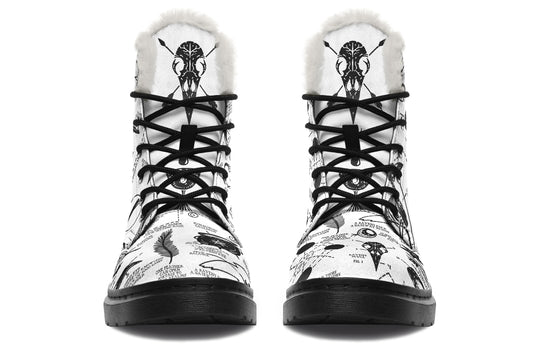 White Raven Study Winter Boots