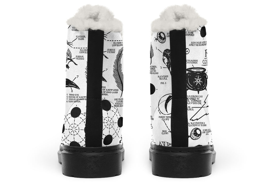 White Raven Study Winter Boots