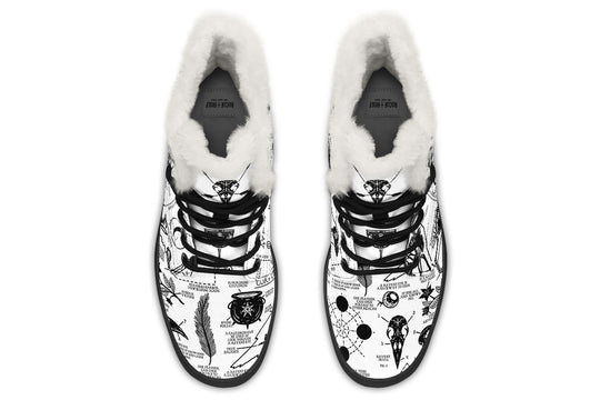 White Raven Study Winter Boots
