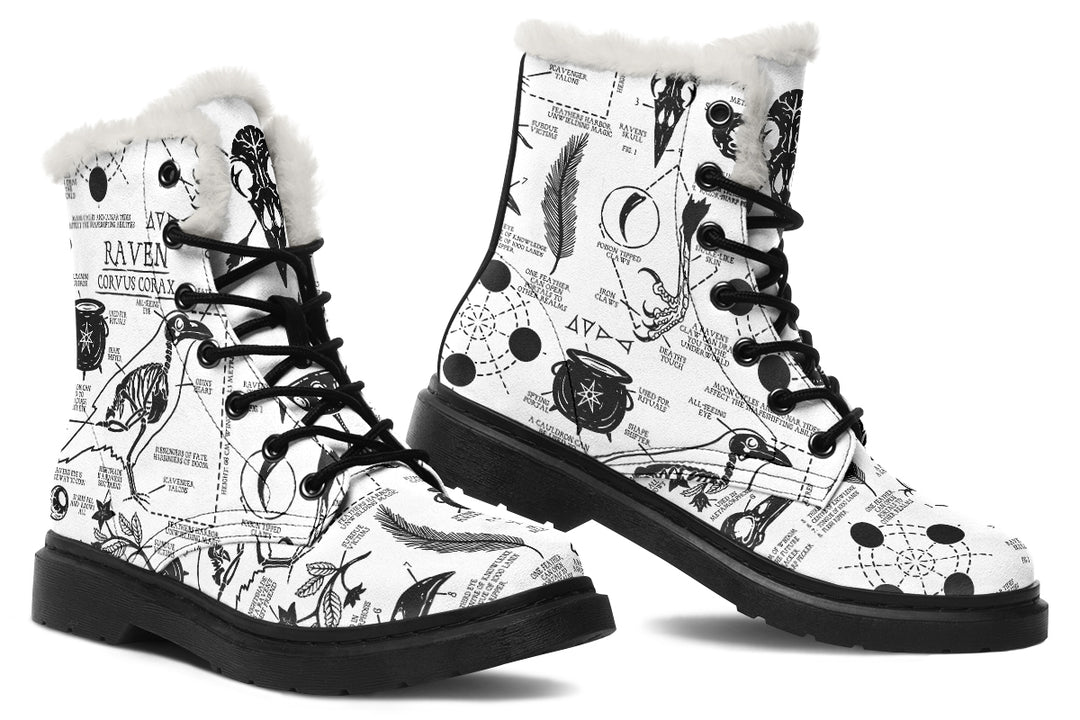 White Raven Study Winter Boots
