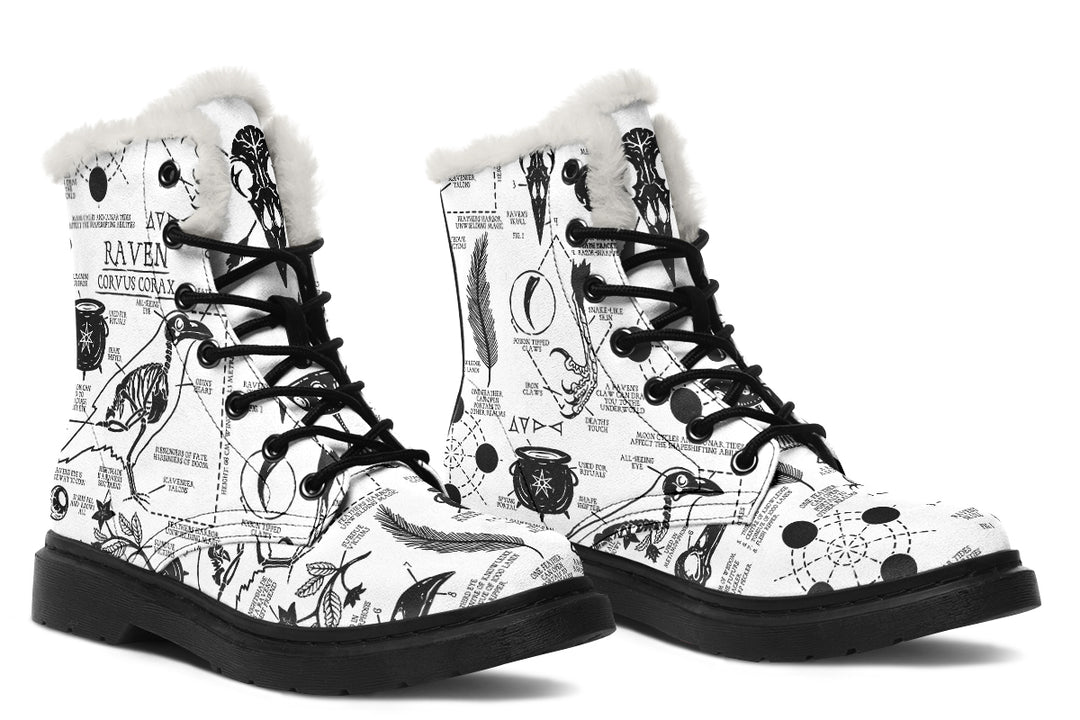 White Raven Study Winter Boots