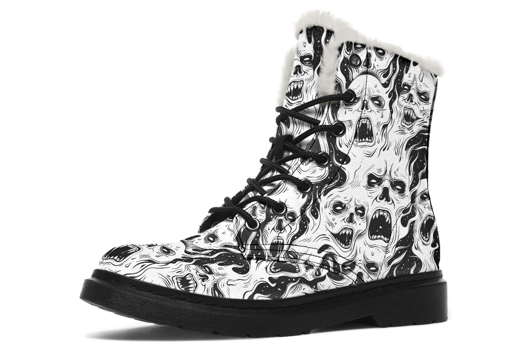 White Torment Winter Boots