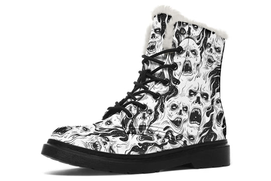 White Torment Winter Boots